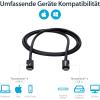 StarTech.com 6.6ft (2m) Passive Thunderbolt 3 Cable, 20Gbps, 100W PD, 4K Video, Thunderbolt Cable, Compatible with USB4/DP Alt Mode, Thunderbolt 4, USB 3.2/Type-C (TBLT3MM2MW)(3ft)