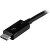StarTech.com 6.6ft (2m) Passive Thunderbolt 3 Cable, 20Gbps, 100W PD, 4K Video, Thunderbolt Cable, Compatible with USB4/DP Alt Mode, Thunderbolt 4, USB 3.2/Type-C (TBLT3MM2MW)(1.5ft)