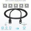 StarTech.com 6ft / 1.8m USB-C to Mini DisplayPort Cable – 4K 60Hz – Black – USB 3.1 Type C to mDP Adapter (CDP2MDPMM6B)(1m/3 ft)