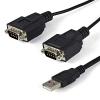 StarTech.com 6ft (1.8m) 2-Port FTDI USB to Serial RS232 Adapter Cable with COM Retention, USB to RS232 Adapter – TAA(6ft)