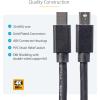 StarTech.com 6ft (1.8m) Mini DisplayPort Cable, 4K UHD Video, mDP 1.2 Cable, M/M mDP Cord, Mini DisplayPort (Not Thunderbolt)(Black)