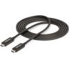 StarTech.com 6ft (2m) Active Thunderbolt 4 Cable – 40Gbps – 100W PD – 4K/8K Video – Thunderbolt Cable – Compatible w/USB4/DP Alt Mode, Thunderbolt 3, USB 3.2/Type-C (A40G2MB-TB4-CABLE)(2m / 6ft)