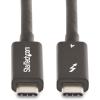 StarTech.com 6ft (2m) Active Thunderbolt 4 Cable – 40Gbps – 100W PD – 4K/8K Video – Thunderbolt Cable – Compatible w/USB4/DP Alt Mode, Thunderbolt 3, USB 3.2/Type-C (A40G2MB-TB4-CABLE)(2m / 6ft)
