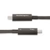 StarTech.com 6ft (2m) Active Thunderbolt 4 Cable – 40Gbps – 100W PD – 4K/8K Video – Thunderbolt Cable – Compatible w/USB4/DP Alt Mode, Thunderbolt 3, USB 3.2/Type-C (A40G2MB-TB4-CABLE)(2m / 6ft)