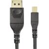StarTech.com 6ft (2m) VESA Certified Mini DisplayPort to DisplayPort 1.4 Cable – 8K 60Hz HBR3 HDR – Super UHD mDP to DP 1.4 Cord – Slim (34 AWG) Ultra HD 4K 120Hz – Monitor/Video Cable (DP14MDPMM2MB)(3 ft / 1 m)