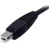 StarTech.com 6ft 4-in-1 USB DisplayPort KVM Switch Cable w/Audio & Microphone (DP4N1USB6),Black