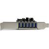 StarTech.com 7 Port PCI Express USB 3.0 Card – 5Gbps – Standard & Low-Profile – SATA Power – UASP Support – 1 Internal & 6 External USB 3.0 Ports , TAA (PEXUSB3S7)