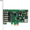 StarTech.com 7 Port PCI Express USB 3.0 Card – 5Gbps – Standard & Low-Profile – SATA Power – UASP Support – 1 Internal & 6 External USB 3.0 Ports , TAA (PEXUSB3S7)