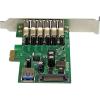StarTech.com 7 Port PCI Express USB 3.0 Card – 5Gbps – Standard & Low-Profile – SATA Power – UASP Support – 1 Internal & 6 External USB 3.0 Ports , TAA (PEXUSB3S7)