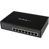 StarTech.com 8 Port Unmanaged Industrial Gigabit Power Over Ethernet Switch – 802.3af/at PoE+ Switch – Wall Mountable – PoE Network Switch (IES81000POE),Black
