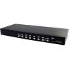 StarTech.com 8 Port VGA KVM Switch – 1U Rack Mount – USB VGA KVM Switch with Audio – 1920 x 1440, TAA @60hz – KVM Video Switch (SV831DUSBAU)(USB | Audio)