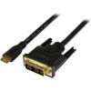StarTech.com 8in Mini HDMI to DVI-D Adapter M/F – 8 inch Mini HDMI to DVI Cable – Connect a Mini HDMI tablet or laptop to a DVI-D display (HDCDVIMF8IN)(6 ft / 2m)