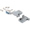 StarTech.com Assembled DB9 Male Solder D-SUB Connector with Plastic Backshell (C9PSM)(1 Count (Pack of 1))