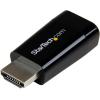 StarTech.com Compact HDMI to VGA Adapter Converter – Power Free HDMI Laptop to VGA Monitor / Projector Converter Box – 1920×1200 (HD2VGAMICRO), Black(Black)