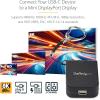 StarTech.com Compact USB C to DisplayPort 1.4 Adapter – 8K 60Hz/4K USB-C to DP Video Converter w/Keychain Ring – USB Type-C DP Alt Mode (HBR3 HDR DSC) to DP Monitor Dongle – TB3 Compatible (CDP2DPFC)(to Mini DisplayPort)
