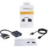 StarTech.com DVI-D to VGA Active Adapter Converter Cable – 1080p – DVI to VGA Converter Box (DVI2VGAE), Black(DVI to VGA (Active))
