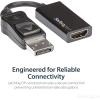 StarTech.com DisplayPort to HDMI Adapter – 4K 60Hz Active DP 1.4 to HDMI 2.0 Video Converter – DP to HDMI Monitor/TV/Display Cable Adapter Dongle – Latching DP Connector (DP2HD4K60S), Black(Adapter)