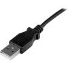 StarTech.com Down Angle Mini USB Cable – 2m – Black – USB A to Mini USB B – USB to Mini USB Cable – Mini USB Charger – USB A to Mini B (USBAMB2MD)(3 ft / 1m)