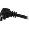 StarTech.com Down Angle Mini USB Cable – 2m – Black – USB A to Mini USB B – USB to Mini USB Cable – Mini USB Charger – USB A to Mini B (USBAMB2MD)(6 ft / 2m)