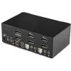 StarTech.com Dual Monitor DisplayPort KVM Switch – 2 Port – USB 2.0 Hub – Audio and Microphone – DP KVM Switch , TAA (SV231DPDDUA)(2 Port)