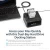 StarTech.com Dual-Bay USB 3.0 To SATA Hard Drive Docking Station, USB Hard Drive Dock, External 2.5/3.5″ SATA I/II/III, SSD/HDD Docking Station, Hot-Swap Hard Drive Bay, Top-Loading (SDOCK2U33),Black