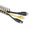 StarTech.com Flexible Cable Management Raceway Spine Vertebrae, 3/4″(20mm) W x 1/2″(14mm) H – 20″(0.5m) Length, Nylon 66 Network Cable/Power Cord Hider Kit, Wall Wire Duct System, UL Listed, TAA(0.98 in. (24.9 mm) x 1.14 in. (29 mm))