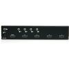 StarTech.com HDMI Splitter 1 In 4 Out – 1080p – 4 Port -Mounting Brackets – 1.3 Audio – HDMI Multi Port – HDMI Audio Splitter (ST124HDMI2) Black