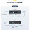 StarTech.com HDMI Video and USB Over IP Receiver for ST12MHDLANU – Video Wall Support – 1080p (ST12MHDLANUR)(Kit – Transmitter and Receiver)