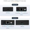 StarTech.com HDMI over CAT5e / CAT6 Ethernet Extender w/ HDBaseT, 4K@115ft, 1080p@230ft, HDMI Video Transmitter/Receiver Kit, TAA(210ft HDMI Extender)