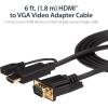 StarTech.com HDMI to VGA Adapter – 1920×1080 – HDMI Converter with Audio Output – VGA to HDMI Monitor Adapter (HD2VGAA2),Black(HDMI to VGA Cable – 6ft / 2m)