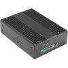 StarTech.com Industrial 6 Port Gigabit Ethernet Switch – 4 PoE RJ45 +2 SFP Slots 30W PoE+ 12-48VDC 10/100/1000 Rugged Power Over Ethernet LAN Switch -40C to 75C – DIN Mountable, TAA (IES1G52UP12V)