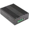 StarTech.com Industrial 6 Port Gigabit Ethernet Switch – 4 PoE RJ45 +2 SFP Slots 30W PoE+ 12-48VDC 10/100/1000 Rugged Power Over Ethernet LAN Switch -40C to 75C – DIN Mountable, TAA (IES1G52UP12V)
