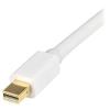StarTech.com MDP2HDMM1MB Mini DisplayPort to HDMI Converter Cable, 3-Feet(White)