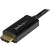 StarTech.com Mini DisplayPort to HDMI Adapter Cable – mDP to HDMI Adapter with Built-in Cable – Black – 3 m (10 ft.) – Ultra HD 4K 30Hz(Black)