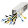 StarTech.com Open Slot Cable Management Raceway with Cover, 1-1/2″(38mm) W x 1″(25mm) H – 6.5ft(2m) Length – 1/4″(8mm) Slots, PVC Network Cable Hider/Wall Wire Duct, Max 20 Cables, UL Listed, TAA(2.0 in (5 cm) x 3.0 in (75 mm))