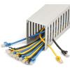 StarTech.com Open Slot Cable Management Raceway with Cover, 1-1/2″(38mm) W x 1″(25mm) H – 6.5ft(2m) Length – 1/4″(8mm) Slots, PVC Network Cable Hider/Wall Wire Duct, Max 20 Cables, UL Listed, TAA(3.0 in (75 mm) x 3.9 in (10 cm))