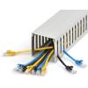 StarTech.com Open Slot Cable Management Raceway with Cover, 1-1/2″(38mm) W x 1″(25mm) H – 6.5ft(2m) Length – 1/4″(8mm) Slots, PVC Network Cable Hider/Wall Wire Duct, Max 20 Cables, UL Listed, TAA(3.0 in (75 mm) x 3.0 in (75 mm))