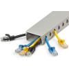 StarTech.com Open Slot Cable Management Raceway with Cover, 1-1/2″(38mm) W x 1″(25mm) H – 6.5ft(2m) Length – 1/4″(8mm) Slots, PVC Network Cable Hider/Wall Wire Duct, Max 20 Cables, UL Listed, TAA(2.0 in (5 cm) x 1.0 in (25 mm))