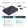 StarTech.com Standalone 1 to 5 USB Flash Drive Duplicator / Cloner / Eraser, Multiple USB Thumb Drive Copier / Sanitizer, System File / Sector-by-Sector Copy, 1.5 GB/min, 3-Pass Erase, LCD, TAA
