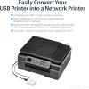StarTech.com StarTech.com 1-Port Wireless N USB 2.0 Network Print Server – 10/100 Mbps Ethernet USB Printer Server Adapter – Windows 10 – 802.11 b/g/n , TAA (PM1115UW)(Wireless USB Print Server)
