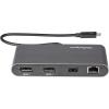 StarTech.com Thunderbolt 3 Mini Dock – Portable Dual Monitor Docking Station w/HDMI 4K 60Hz, 2X USB-A Hub (3.0/2.0), GbE – 11in/28cm Cable – TB3 Multiport Adapter – Mac/Windows (TB3DKMHDL)(2x DisplyPort + USB & Ethernet)