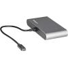 StarTech.com Thunderbolt 3 Mini Dock – Portable Dual Monitor Docking Station w/HDMI 4K 60Hz, 2X USB-A Hub (3.0/2.0), GbE – 11in/28cm Cable – TB3 Multiport Adapter – Mac/Windows (TB3DKMHDL)(2x HDMI + USB & Ethernet)