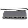 StarTech.com Thunderbolt 3 Mini Dock – Portable Dual Monitor Docking Station w/HDMI 4K 60Hz, 2X USB-A Hub (3.0/2.0), GbE – 11in/28cm Cable – TB3 Multiport Adapter – Mac/Windows (TB3DKMHDL)(2x HDMI + USB & Ethernet)