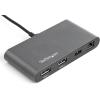 StarTech.com Thunderbolt 3 Mini Dock – Portable Dual Monitor Docking Station w/HDMI 4K 60Hz, 2X USB-A Hub (3.0/2.0), GbE – 11in/28cm Cable – TB3 Multiport Adapter – Mac/Windows (TB3DKMHDL)(2x DisplyPort + USB & Ethernet)