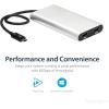 StarTech.com Thunderbolt 3 to Thunderbolt 2 Adapter (Non-Reversible) – TB3 Laptop to TB2 (20Gbps) or TB1 (10Gbps) Devices / Displays – Black – Windows/Mac (TBT3TBTADAP)(HDMI)
