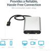 StarTech.com Thunderbolt 3 to Thunderbolt 2 Adapter (Non-Reversible) – TB3 Laptop to TB2 (20Gbps) or TB1 (10Gbps) Devices / Displays – Black – Windows/Mac (TBT3TBTADAP)(HDMI)