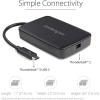 StarTech.com Thunderbolt 3 to Thunderbolt 2 Adapter (Non-Reversible) – TB3 Laptop to TB2 (20Gbps) or TB1 (10Gbps) Devices / Displays – Black – Windows/Mac (TBT3TBTADAP)(Thunderbolt 3)