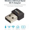 StarTech.com USB 3.0 AC1200 Dual Band Wireless-AC Network Adapter – 802.11ac WiFi Adapter – 2.4GHz / 5GHz USB Wireless – AC Network Card, TAA (USB867WAC22)(433 Mbps AC (Nano))
