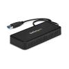 StarTech.com USB 3.0 Mini Dock – Dual Monitor USB-A Docking Station with DisplayPort 4K 60Hz Video & Gigabit Ethernet – 1ft (30cm) cable – Portable USB 3.1 Gen 1 Type-A Laptop Adapter, TAA