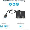 StarTech.com USB 3.0 to Dual DisplayPort Adapter 4K 60Hz, DisplayLink Certified, Video Converter with External Graphics Card – Mac & PC (USB32DP24K60), Black(Dual 4K 60Hz)